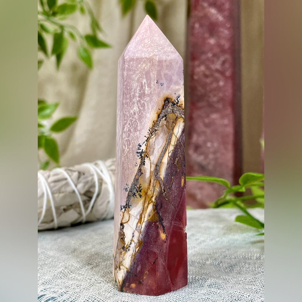 2632 Mookaite Jasper Crystal Tower